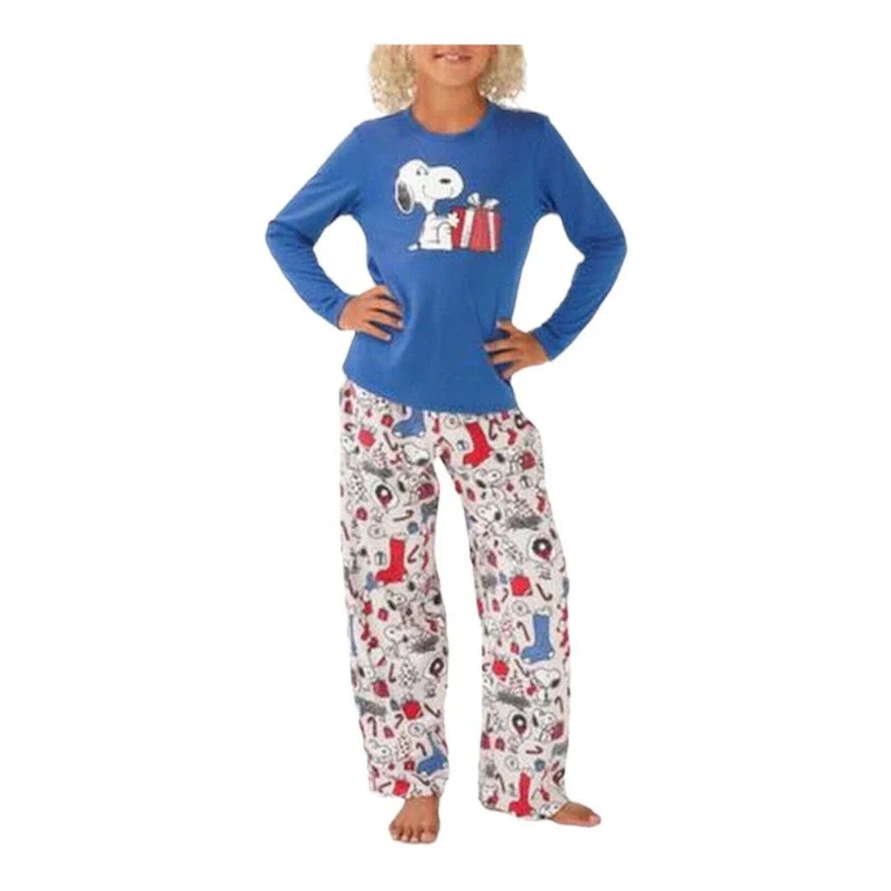 Munki Munki Kids Matching Snoopy Holiday Family Pajama Set‎ Size 2T New